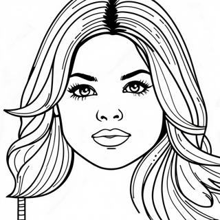 Selena Gomez Coloring Pages