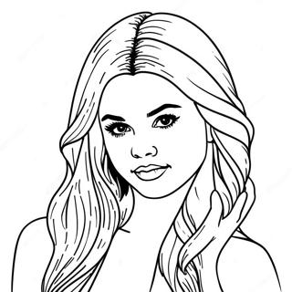 Selena Gomez Coloring Page 27202-24820