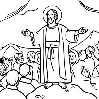 Sermon On The Mount Coloring Page 27212-24826