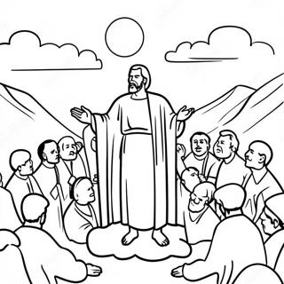 Sermon On The Mount Coloring Page 27212-24828