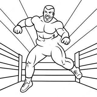 Wwe Wrestler Jumping On Opponent Coloring Page 27223-24839