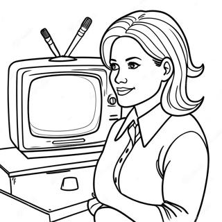 Tv Woman Coloring Page 27253-24851