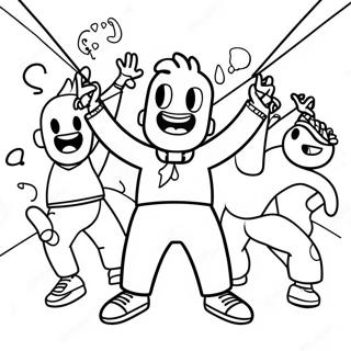 Gonoodle Dance Party Coloring Page 27264-24864