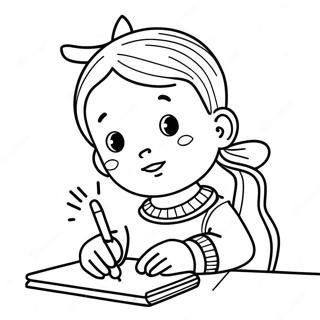 Autistic Child Coloring Page 27273-24867