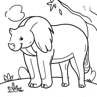 Sensory Friendly Animal Coloring Page 27274-24870