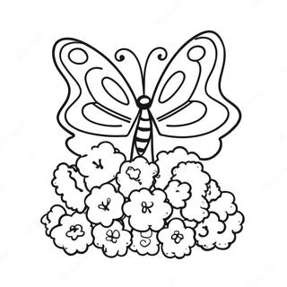 Butterfly Popcorn Coloring Page 2728-2222