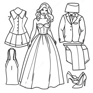 Stylish Dress Up Fashion Coloring Page 272-222