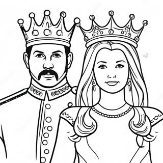 King And Queen Coloring Page 27303-24890