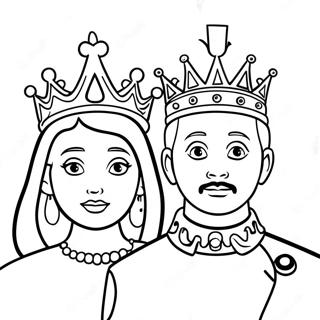 King And Queen Coloring Page 27303-24892