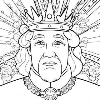 Royal Crowned King Coloring Page 27304-24895