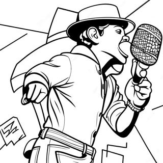 Bruno Mars Coloring Pages