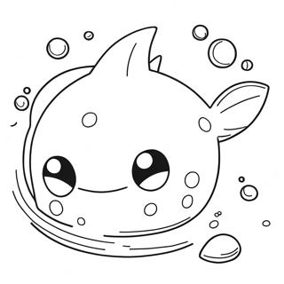 Cute Water Pokemon Swimming Coloring Page 27324-24910