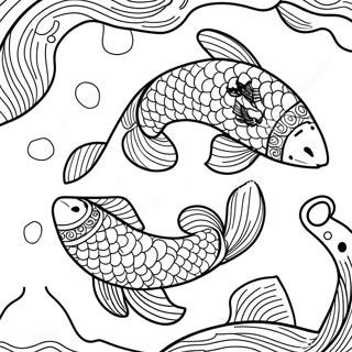 Koi Fish Coloring Page 27343-24922