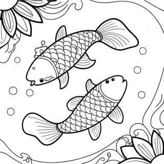 Koi Fish Coloring Page 27343-24923