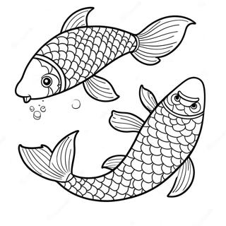 Koi Fish Coloring Page 27343-24924