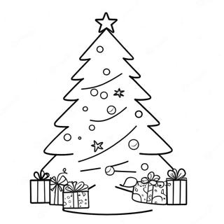 Aesthetic Christmas Tree Coloring Page 27353-24932