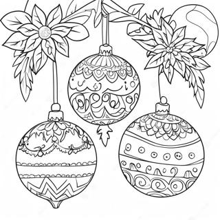 Whimsical Christmas Ornaments Coloring Page 27354-24936