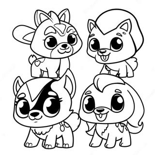 Cute Animal Jam Characters Coloring Page 27394-24967