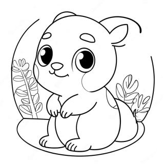 Cute Oval Animals Coloring Page 27404-24975