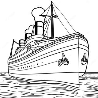 Britannic Ship Coloring Page 27453-25010