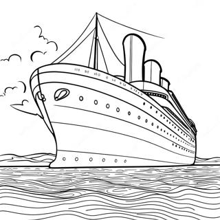 Majestic Britannic Ocean Liner Coloring Page 27454-25014