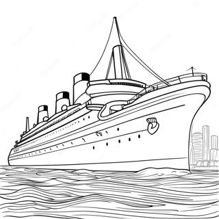 Majestic Britannic Ocean Liner Coloring Page 27454-25016