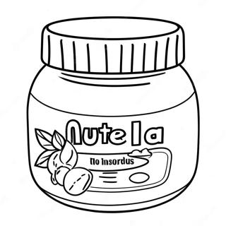 Nutella Jar Coloring Page 27463-25019