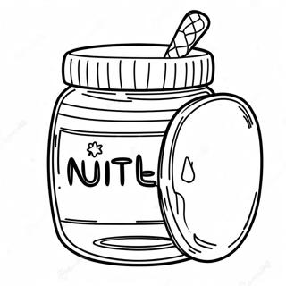 Nutella Jar Coloring Page 27463-25020