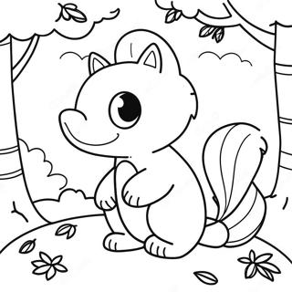 Cute Fall Animals Coloring Page 27484-25037