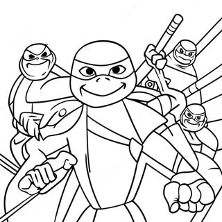 Rise Of The Tmnt Coloring Pages