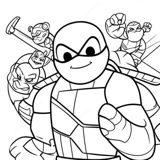 Rise Of The Tmnt Coloring Page 27503-25050