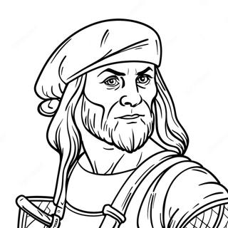 Leonardo With Sword Coloring Page 27504-25053