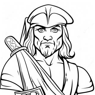 Leonardo With Sword Coloring Page 27504-25054