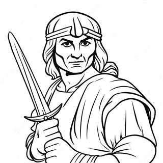 Leonardo With Sword Coloring Page 27504-25056