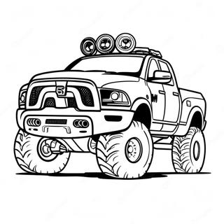 Off Road Ram Truck Coloring Page 27514-25061