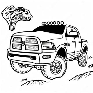 Off Road Ram Truck Coloring Page 27514-25062