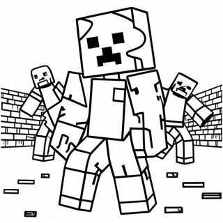 Minecraft Zombie Coloring Pages