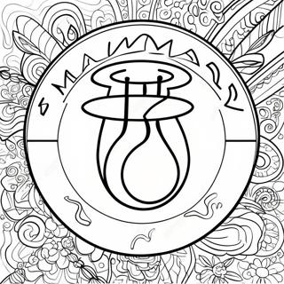 Miami Heat Logo Coloring Page 27543-25074