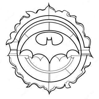 Classic Batman Logo Coloring Page 27554-25085