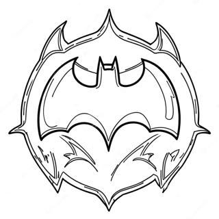 Classic Batman Logo Coloring Page 27554-25086