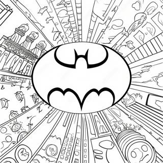 Classic Batman Logo Coloring Page 27554-25088