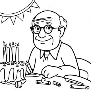 Happy Birthday Grandpa Coloring Page 27573-25099