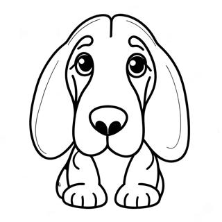 Basset Hound Coloring Page 27583-25107