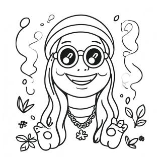 Chill Vibes Stoner Coloring Page 27614-25133