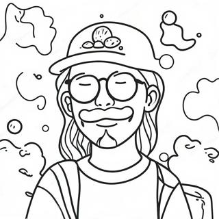 Chill Vibes Stoner Coloring Page 27614-25135