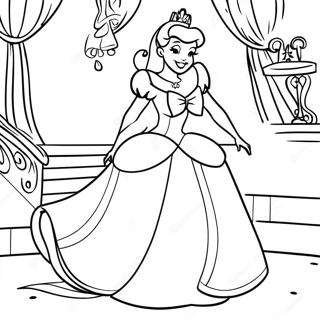 Enchanting Cinderella Coloring Page 27634-25149