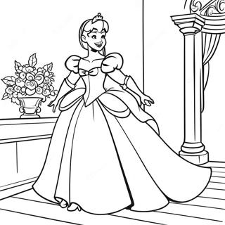 Enchanting Cinderella Coloring Page 27634-25150