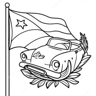 Cuba Flag Coloring Page 27653-25163