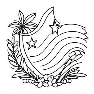 Vibrant Cuba Flag Coloring Page 27654-25166