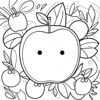 A Is For Apple Alphabet Lore Coloring Page 27694-25197